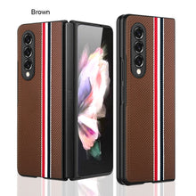 Load image into Gallery viewer, Galaxy Z Fold4 Luxury Leather Splice Case
