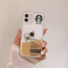 Load image into Gallery viewer, iPhone - Coffee Edition Floating Gel Liquid Case
