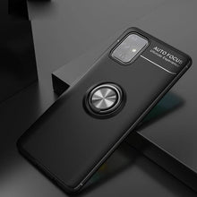 Load image into Gallery viewer, Galaxy A51 Metallic Finger Ring Holder Matte Case

