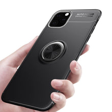 Load image into Gallery viewer, iPhone 11 Pro Max Metallic Finger Ring Holder Matte Case
