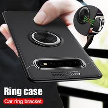 Load image into Gallery viewer, Galaxy S10 Metallic Finger Ring Holder Matte Case
