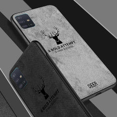 Galaxy A71 Deer Pattern Inspirational Soft Case (3-in-1 Combo)