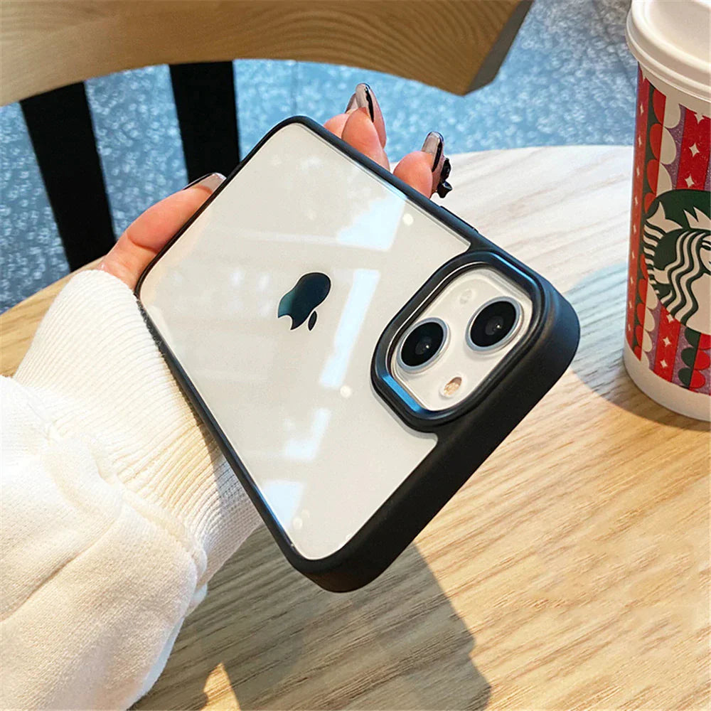 Transparent Acrylic Metal Lens Camera Case