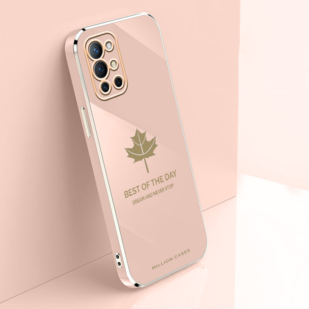 OnePlus 9R Electroplating Mapple Leaf Soft Case