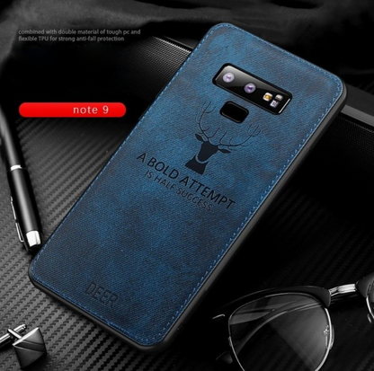 Galaxy Note 9 (3 in 1 Combo) Deer Case + Tempered Glass + Earphones
