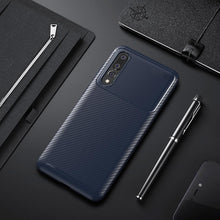 Load image into Gallery viewer, Galaxy A50 Frosted Carbon Fiber Shockproof Soft Case
