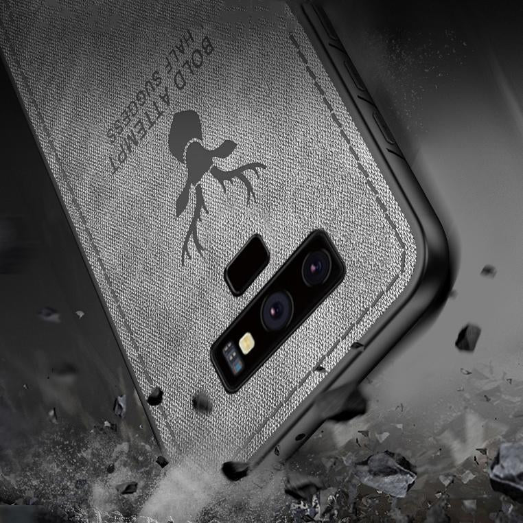Galaxy Note 9 (3 in 1 Combo) Deer Case + Tempered Glass + Earphones