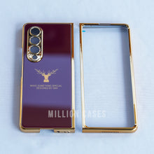 Load image into Gallery viewer, Galaxy Z Fold4 Deer Pattern Inspirational Glass Case
