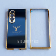 Load image into Gallery viewer, Galaxy Z Fold4 Deer Pattern Inspirational Glass Case
