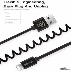 Flexible Spring Data Sync USB Charging Cable