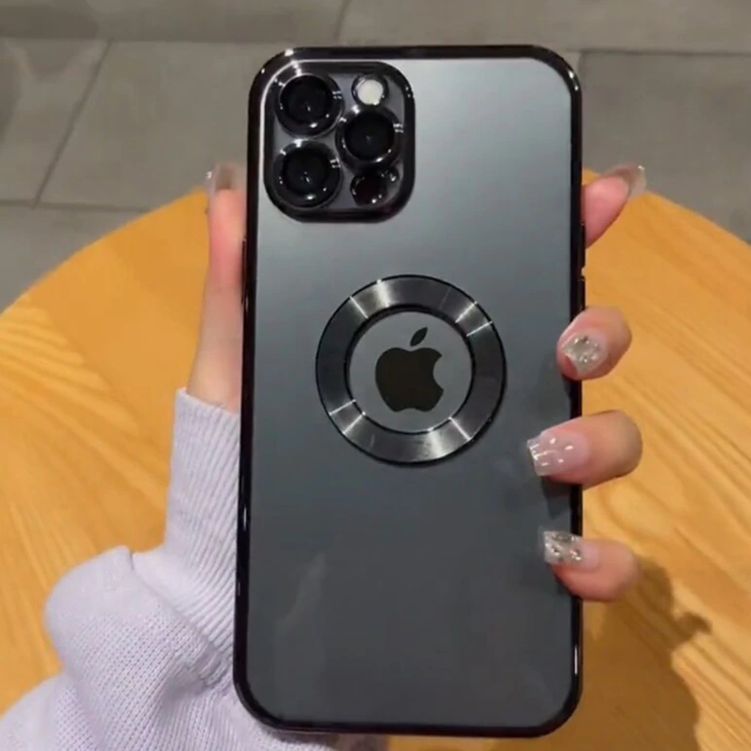 iPhone 11 Series - Clear Plating Logo Cut Soft Case