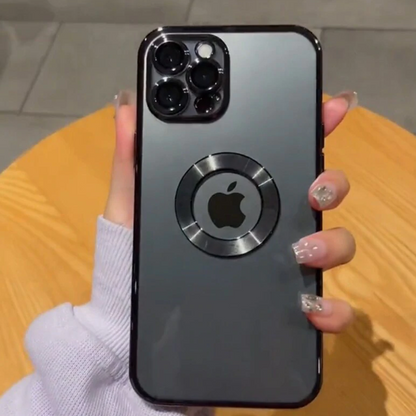 iPhone 11 Series - Clear Plating Logo Cut Soft Case