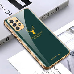 Galaxy A53 Electroplating Reindeer Pattern Glass Case