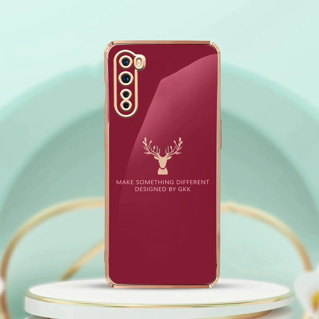 OnePlus Nord Electroplating Reindeer Pattern Glass Case