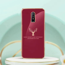 Load image into Gallery viewer, OnePlus 6 Electroplating Reindeer Pattern Glass Case

