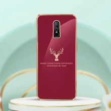 Load image into Gallery viewer, OnePlus 6 (2 in 1 Combo) Reindeer Glass Case+ Lens Guard
