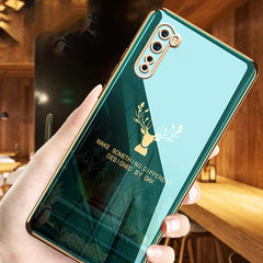 OnePlus Nord Electroplating Reindeer Pattern Glass Case