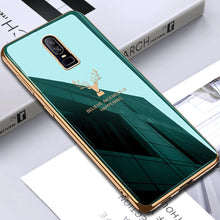 Load image into Gallery viewer, OnePlus 6 Electroplating Reindeer Pattern Glass Case
