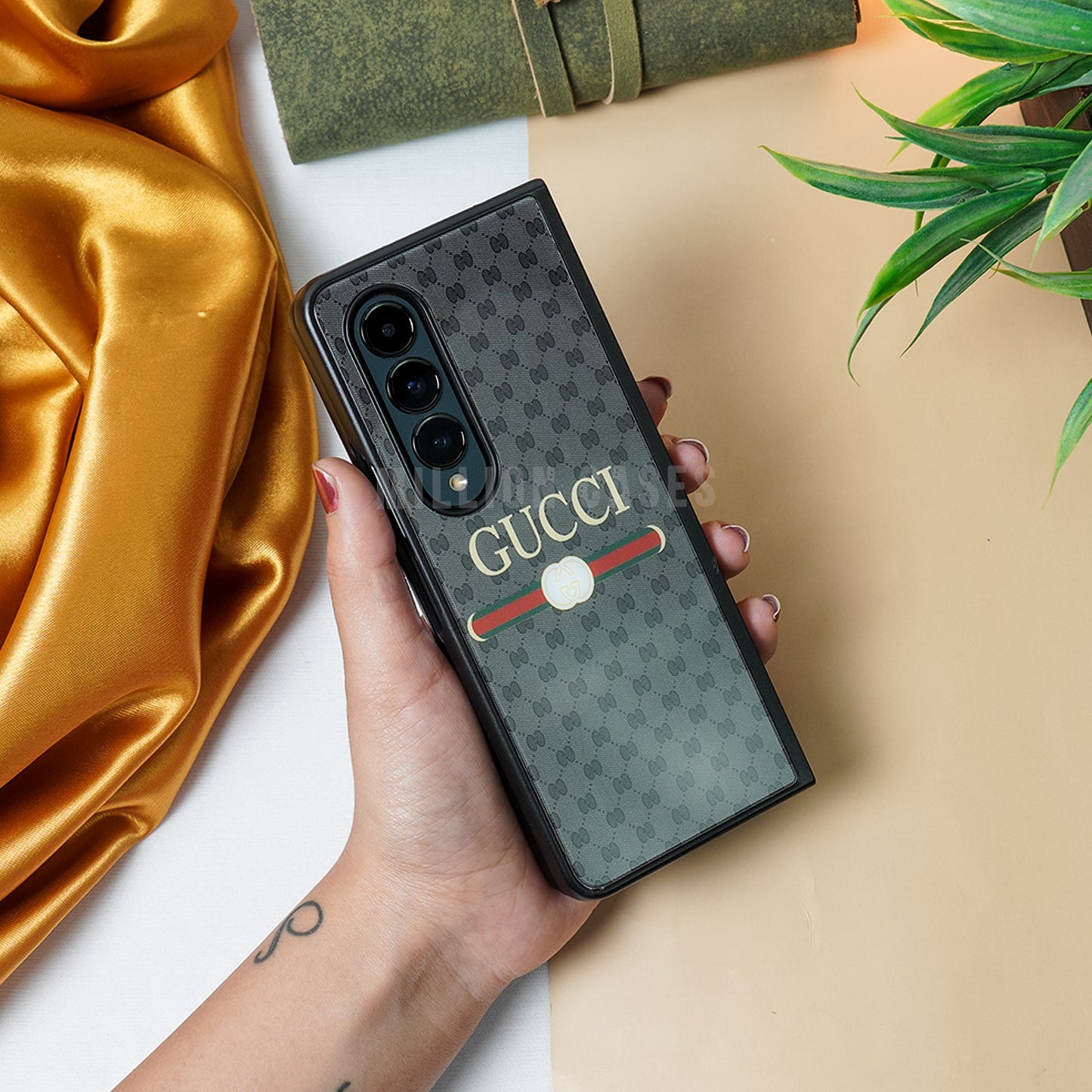 Galaxy Z Fold4 Gucci Ophidia Design Case