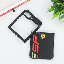 Load image into Gallery viewer, Galaxy Z Flip5 Speed Edition Ferrari Leather Case
