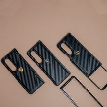 Load image into Gallery viewer, Galaxy Z Fold4 Carbon Fiber Motorsports Case
