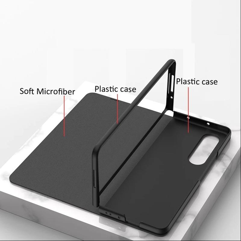 Galaxy Z Series Check Pattern Glass Flip Case