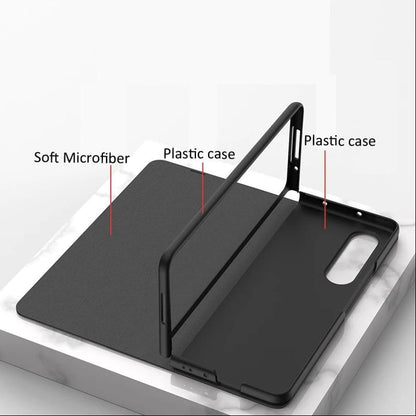 Galaxy Z Series Check Pattern Glass Flip Case