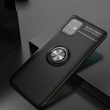 Load image into Gallery viewer, Galaxy A51 Metallic Finger Ring Holder Matte Case
