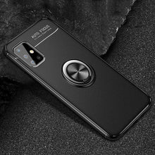 Load image into Gallery viewer, Galaxy A51 Metallic Finger Ring Holder Matte Case
