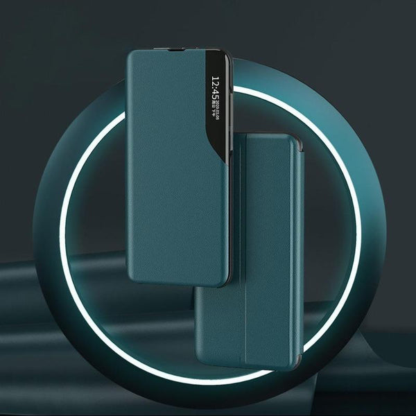 OnePlus Nord CE (3 in 1 Combo) Leather Flip Case + Tempered Glass + Camera Lens Protector
