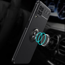 Load image into Gallery viewer, Galaxy F62 Metallic Finger Ring Holder Matte Case
