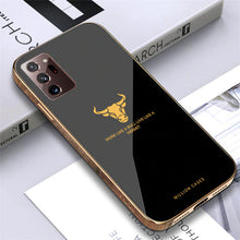 Load image into Gallery viewer, Galaxy Note 20 Ultra Electroplating Bull Pattern Glass Case
