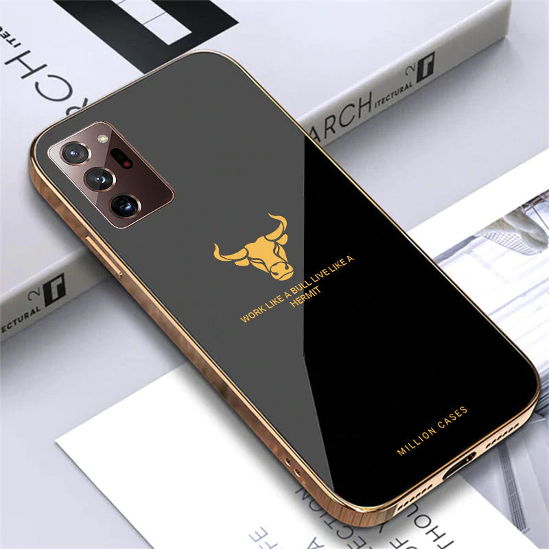 Galaxy Note 20 Ultra Electroplating Bull Pattern Glass Case