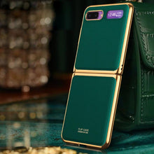 Load image into Gallery viewer, Galaxy Z Flip Business Leather Pattern Case
