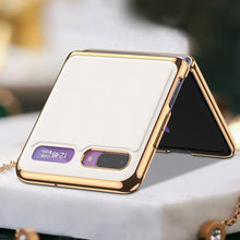 Load image into Gallery viewer, Galaxy Z Flip Business Leather Pattern Case
