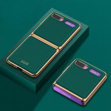 Load image into Gallery viewer, Galaxy Z Flip Business Leather Pattern Case

