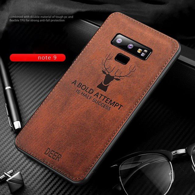 Galaxy Note 9 (3 in 1 Combo) Deer Case + Tempered Glass + Earphones