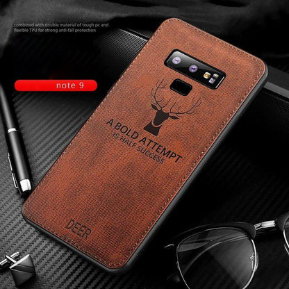 Galaxy Note 9 (3 in 1 Combo) Deer Case + Tempered Glass + Earphones
