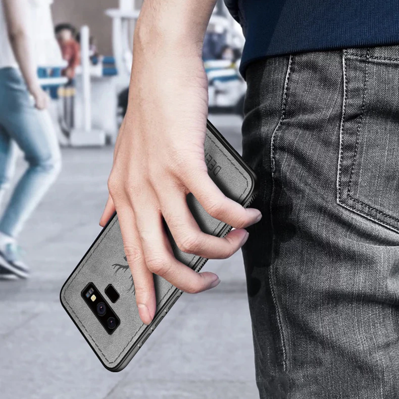 Galaxy Note 9 (3 in 1 Combo) Deer Case + Tempered Glass + Earphones