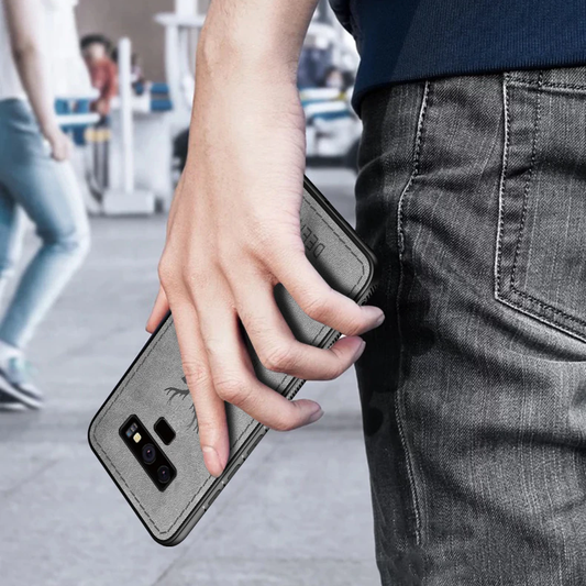 Galaxy Note 9 (3 in 1 Combo) Deer Case + Tempered Glass + Earphones