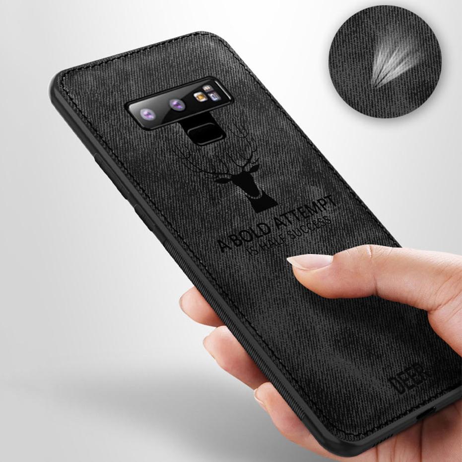 Galaxy Note 9 (3 in 1 Combo) Deer Case + Tempered Glass + Earphones