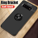 Galaxy S10 Metallic Finger Ring Holder Matte Case