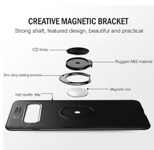 Load image into Gallery viewer, Galaxy S10 Metallic Finger Ring Holder Matte Case
