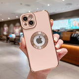 iPhone 13 Pro Classic Plating Logo Cut Camera Protection Case