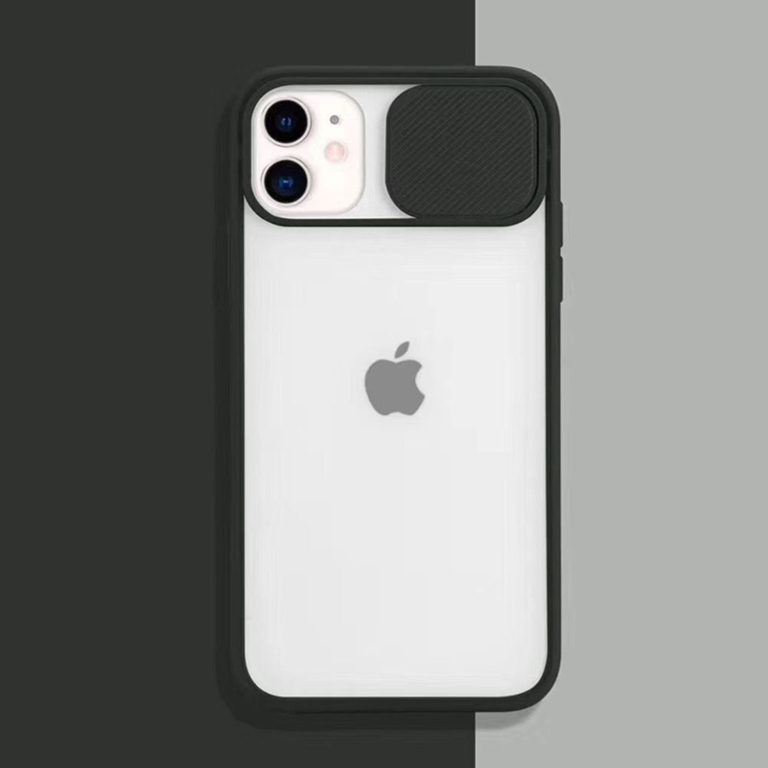 Camera Lens Slide Protection Matte Case - iPhone