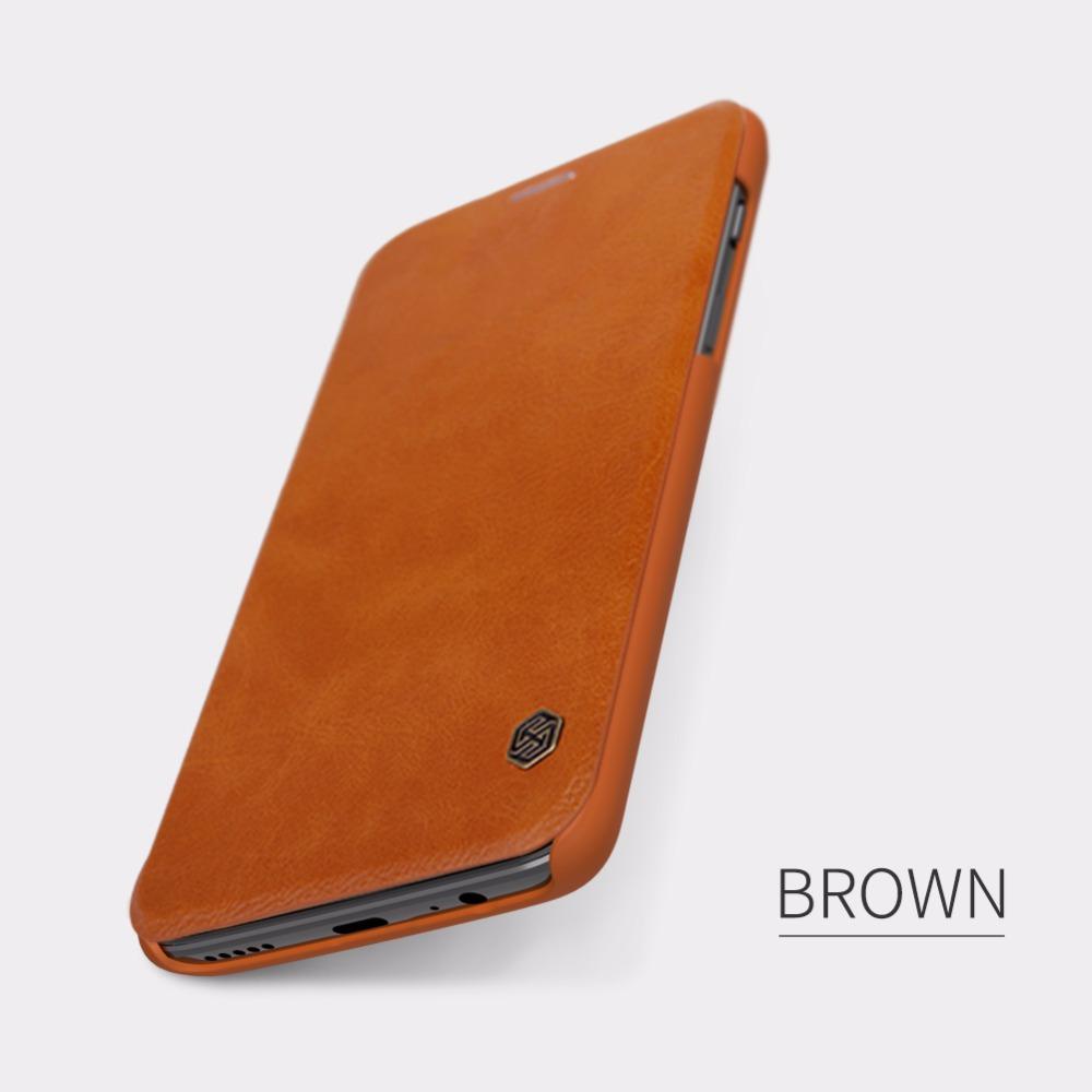 OnePlus 6 Genuine QIN Leather Flip Case