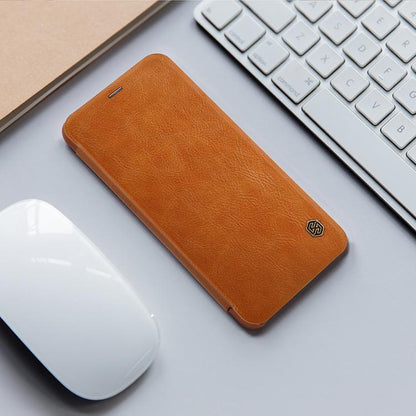 OnePlus 6 Genuine QIN Leather Flip Case