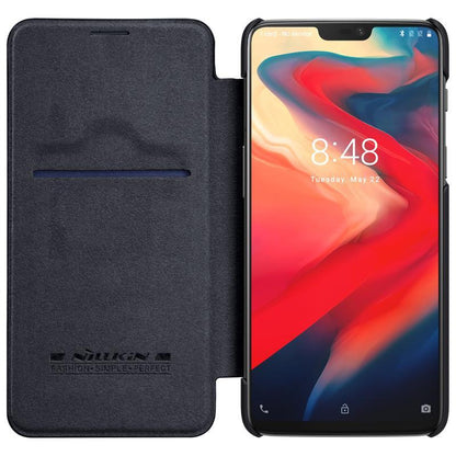 OnePlus 6 Genuine QIN Leather Flip Case
