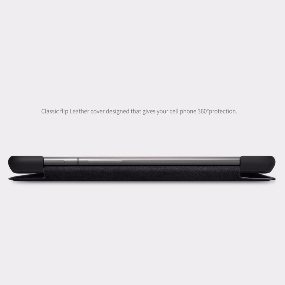 OnePlus 6 Genuine QIN Leather Flip Case
