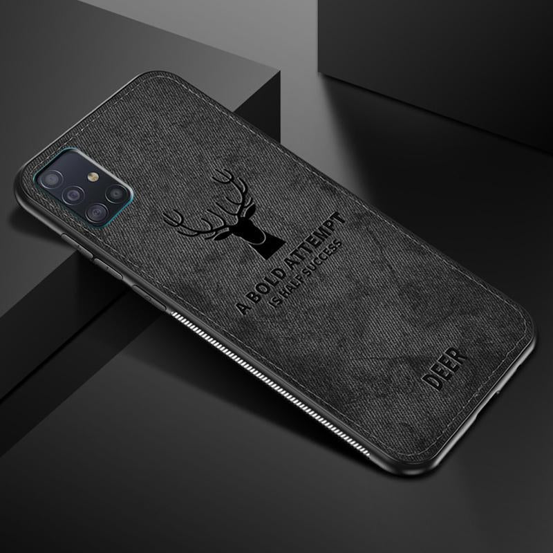 Galaxy A71 Deer Pattern Inspirational Soft Case (3-in-1 Combo)